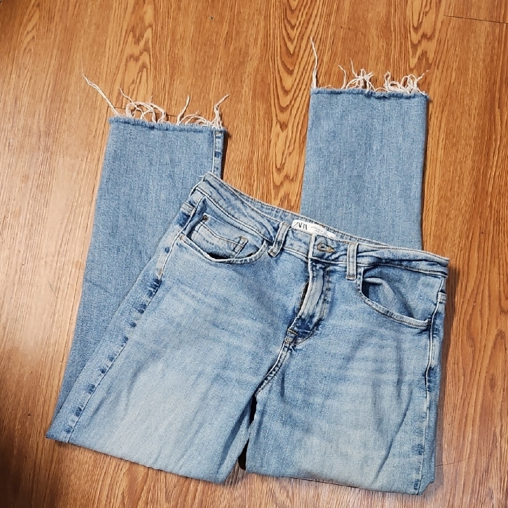 Zara Women's Light Blue Jeans
